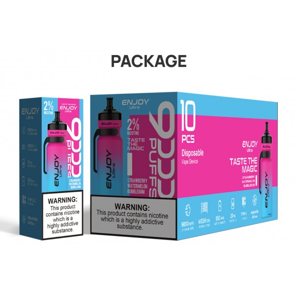 Enjoy Ultra 9000 Puffs Prefilled Vape -Fast Delivery