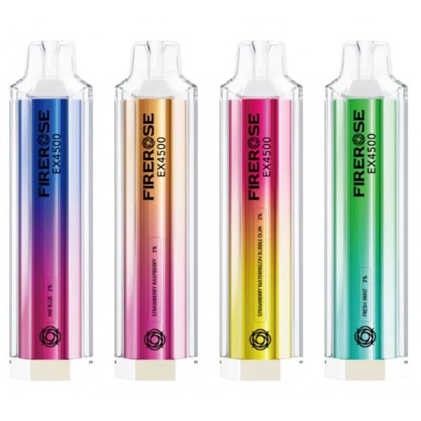 Elux Firerose 4500 Puff Box Prefilled Vape- Nicotine Free