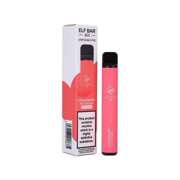 ELF BAR STRAWBERRY ICE CREAM PREFILLED POD DEVICE