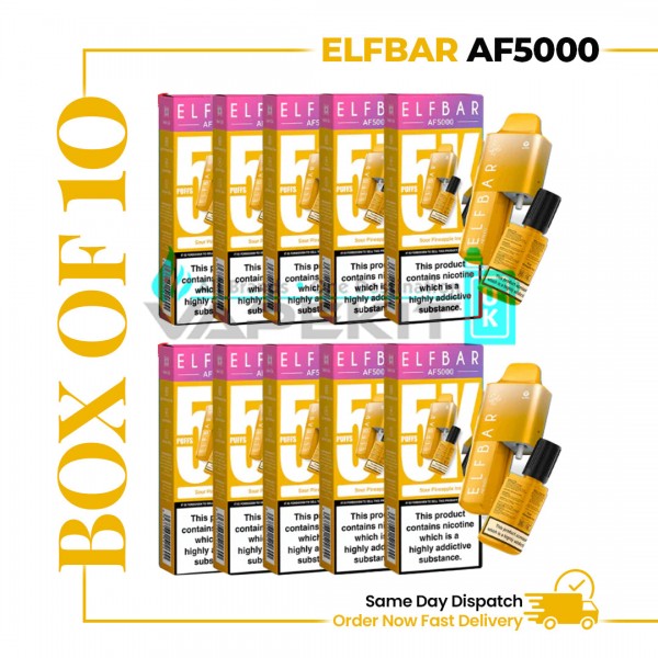 ELF BAR AF5000 Sour Pineapple Ice Prefilled Vape Kit