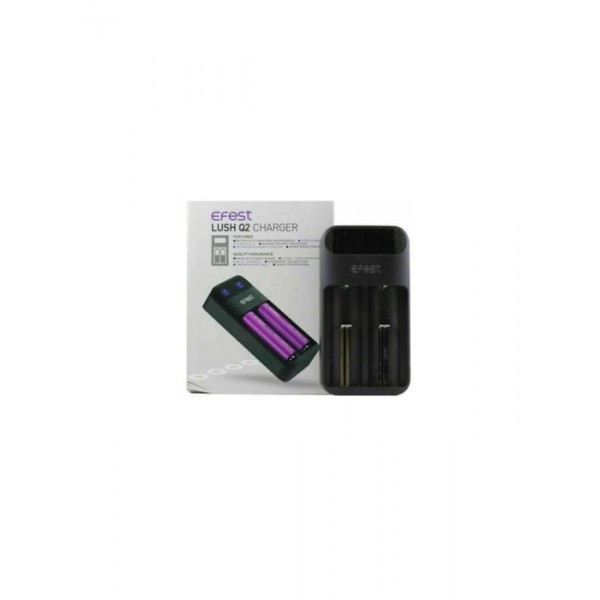 Efest Lush Q2 Charger Two Bay for 10440 16340 18350 18500 18650 UK Plug