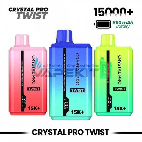 Crystal Pro Twist 15000 Puffs Dual Delight Prefilled Vape Device