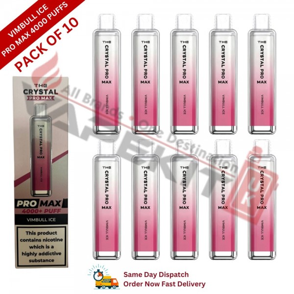 Crystal Pro Max Bar 4000 Puffs Vimbull Ice Hayati