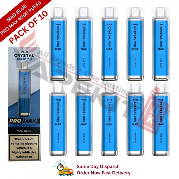 Crystal Pro Max Bar 4000 Puffs Mad Blue
