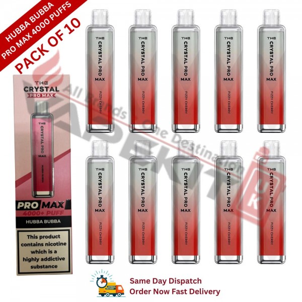 Crystal Pro Max Bar 4000 Puffs Hubba Bubba