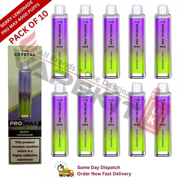 Crystal Pro Max Bar 4000 Puffs Berry Lemonade