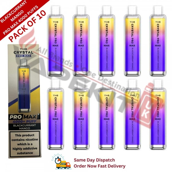 Crystal Pro Max Bar 4000 Puffs Blackcurrant Mango
