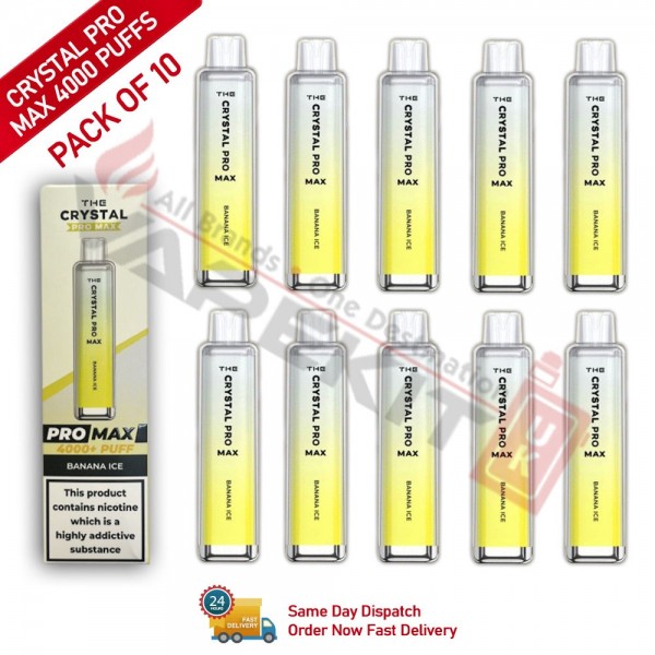 Crystal Pro Max Bar 4000 Puffs Banana Ice
