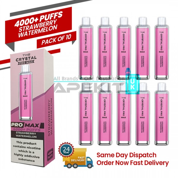 Crystal Pro Max 4000 Prime Strawberry Watermelon Prefilled Vape