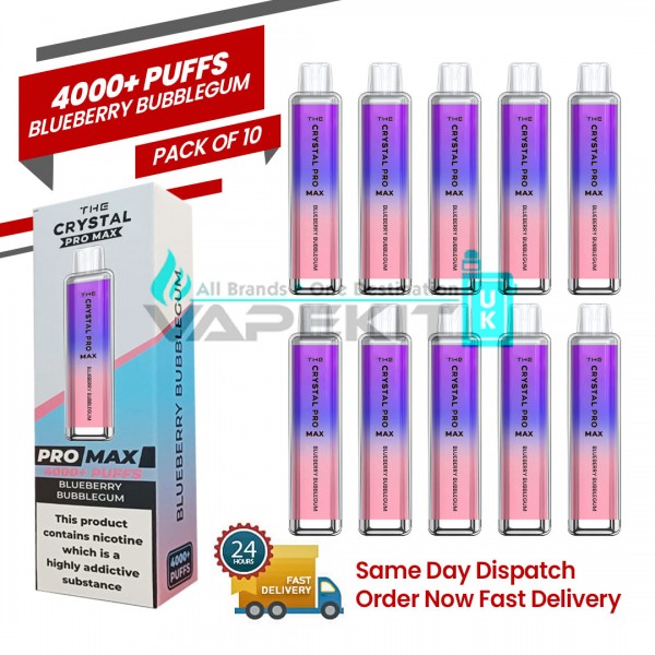 Crystal Pro Max 4000 Blueberry Bubblegum Prefilled Vape