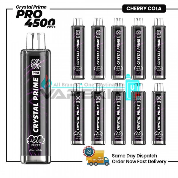 Crystal Prime Pro Cherry Cola 4500 Puffs Prefilled Device