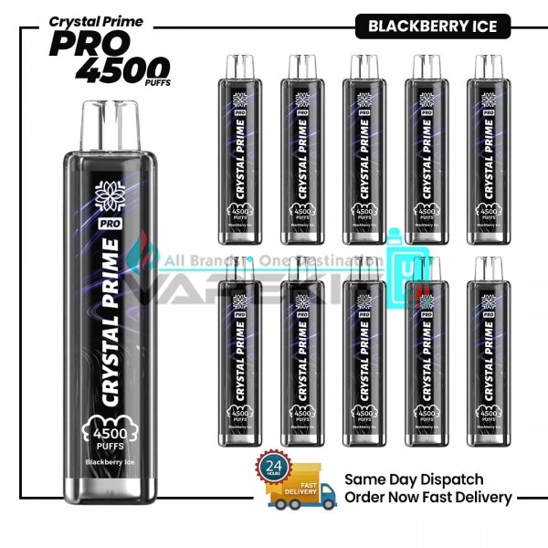 Crystal Prime Pro Blackberry Ice 4500 PrefilledVape Pod Device