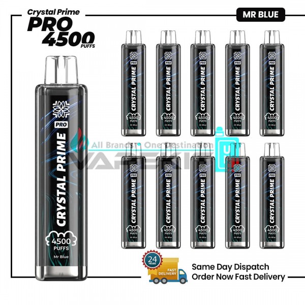 Crystal Prime Pro 4500 Mr Blue Prefilled Vape Pod Device