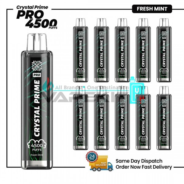 Crystal Prime Pro 4500 Fresh Mint Prefilled Vape Pod Device
