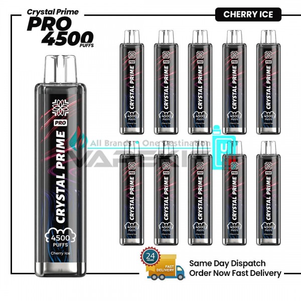 Crystal Prime Pro 4500 Cherry Ice Prefilled Vape Pod Device