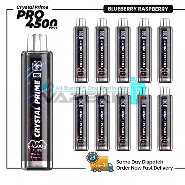 Crystal Prime Pro 4500 Blueberry Raspberry Prefilled Vape Pod Device