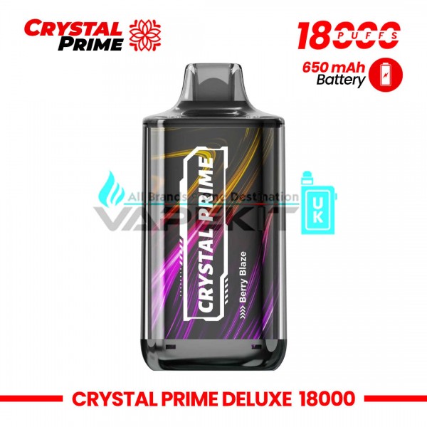 Crystal Prime Deluxe Berry Blaze 18000 Puffs Prefilled Vape