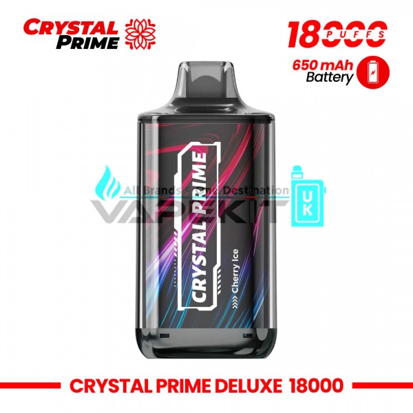 Crystal Prime Deluxe Cherry Ice 18000 Puffs Prefilled Vape