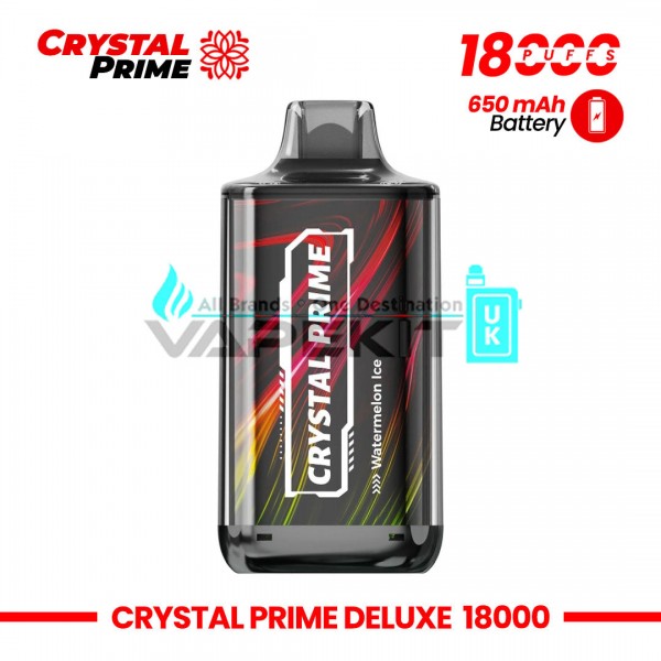 Crystal Prime Deluxe 18k Puffs Watermelon Ice Vape Device