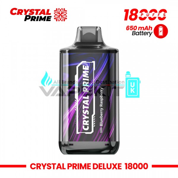 Crystal Prime Deluxe 18k Puffs Blueberry Raspberry Vape