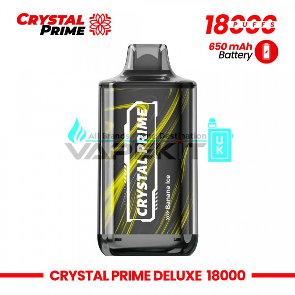Crystal Prime Deluxe 18k Puffs Banana Ice