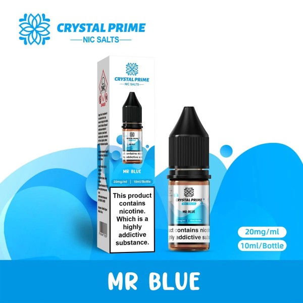 Crystal Prime 7000 Nic Salts 10ml E-liquid Box Of 5