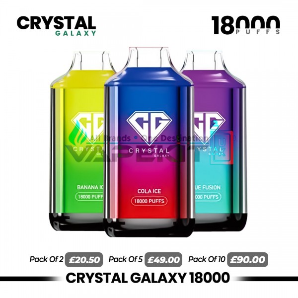 Crystal Galaxy 18000 Puffs Prefilled Vape Pod Device