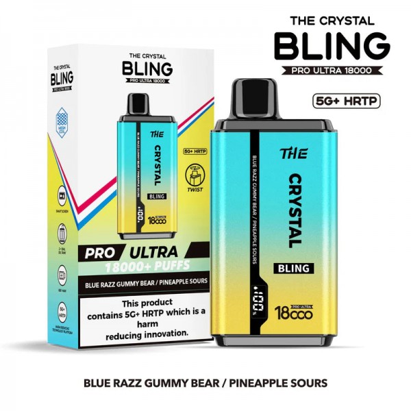 Crystal Bling Pro Ultra 18000 Puffs Prefilled Vape [Box of 5]