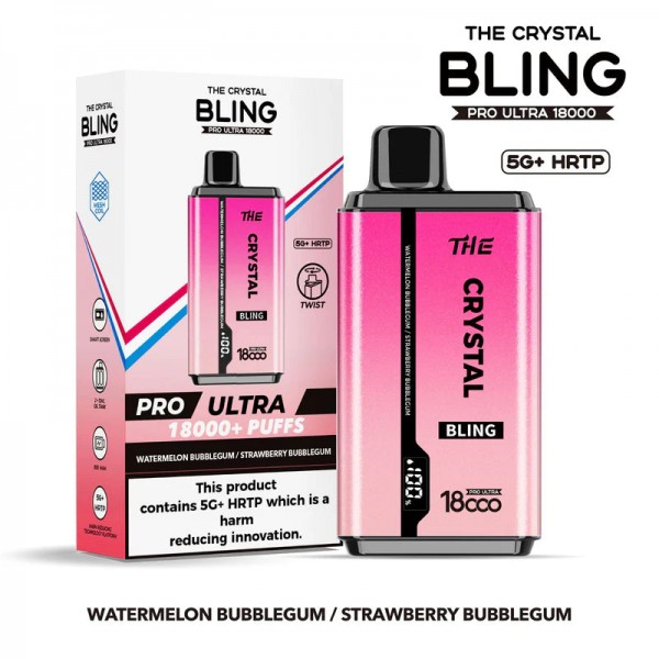 Crystal Bling Pro Ultra 18000 Puffs Prefilled Vape [Box of 5]