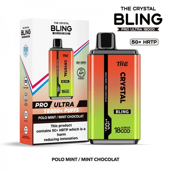 Crystal Bling Pro Ultra 18000 Puffs Prefilled Vape [Box of 5]