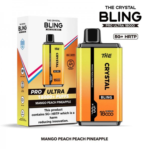 Crystal Bling Pro Ultra 18000 Puffs Prefilled Vape [Box of 5]