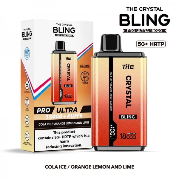 Crystal Bling Pro Ultra 18000 Puffs Prefilled Vape [Box of 5]