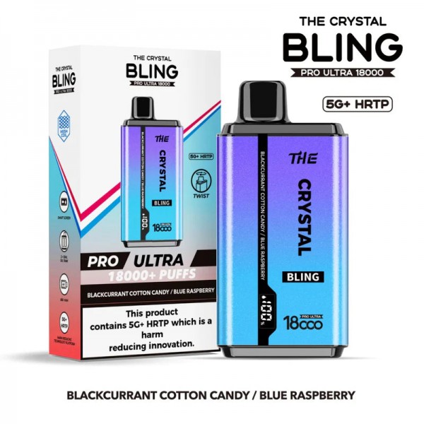 Crystal Bling Pro Ultra 18000 Puffs Prefilled Vape [Box of 5]