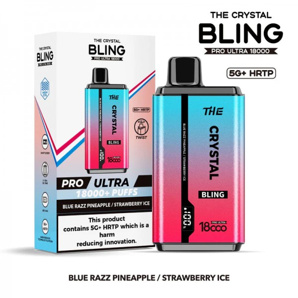 Crystal Bling Pro Ultra 18000 Puffs Prefilled Vape [Box of 5]