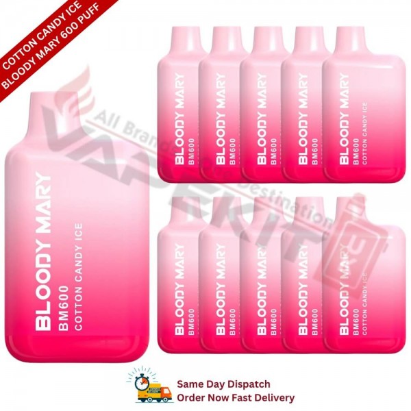 Cotton Candy Ice Bloody Mary 600 Puff Box of 10