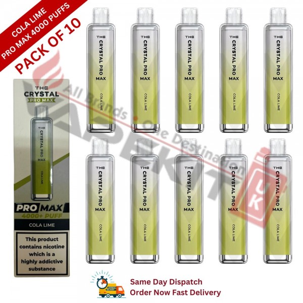 Cola Lime Crystal Pro Max Bar 4000 Puffs