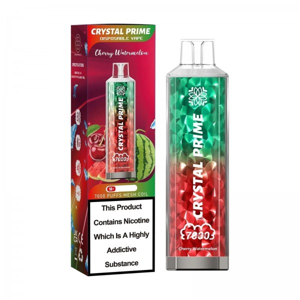 Cherry Watermelon Crystal Prime 7000 Puffs