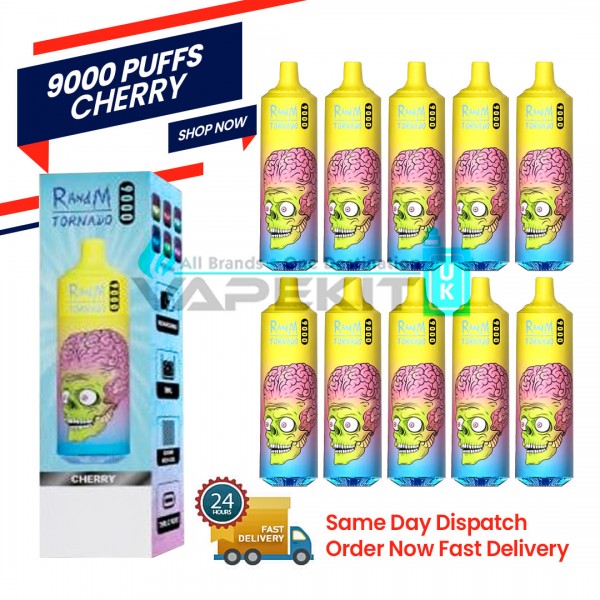 Cherry Randm Tornado 9000 Puff Bar