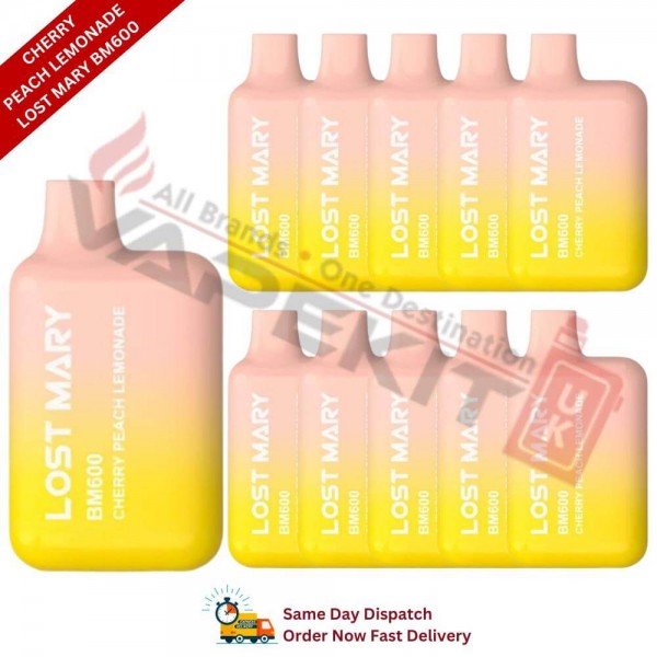 Cherry Peach Lemonade Lost Mary BM600 Prefilled Vape