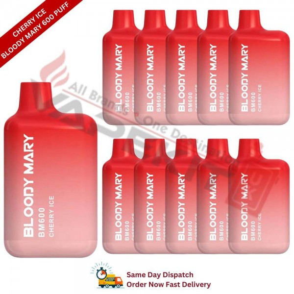 Cherry Ice Bloody Mary 600 Puff Box of 10