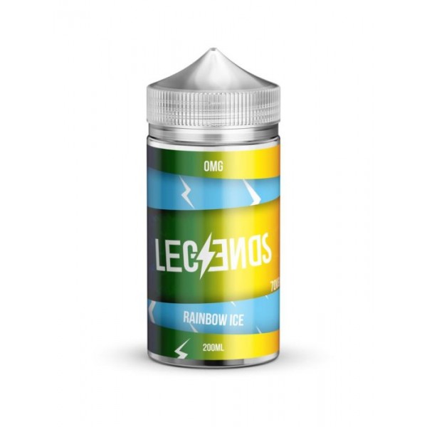 Rainbow Ice Vape Juice By Legends E-Liquid 0mg 200ml 70/30