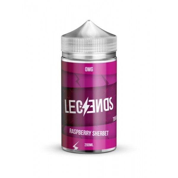 Raspberry Sherbet Vape Juice By Legends E-Liquid 0mg 200ml 70/30