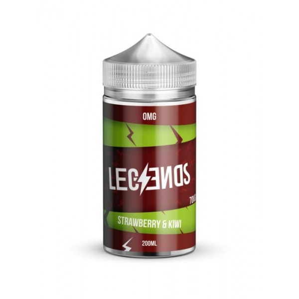 Strawberry & Kiwi Vape Juice By Legends E-Liquid 0mg 200ml 70/30