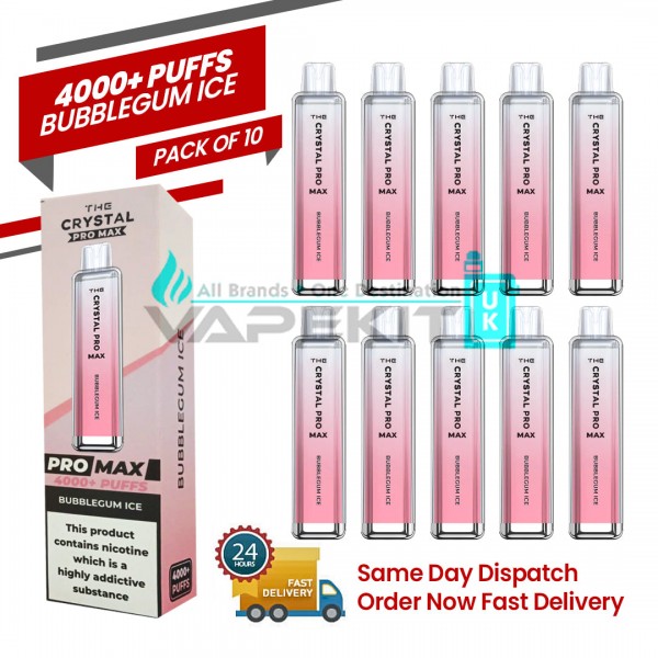 Bubblegum Ice 4k Crystal Pro Max Prefilled Vape