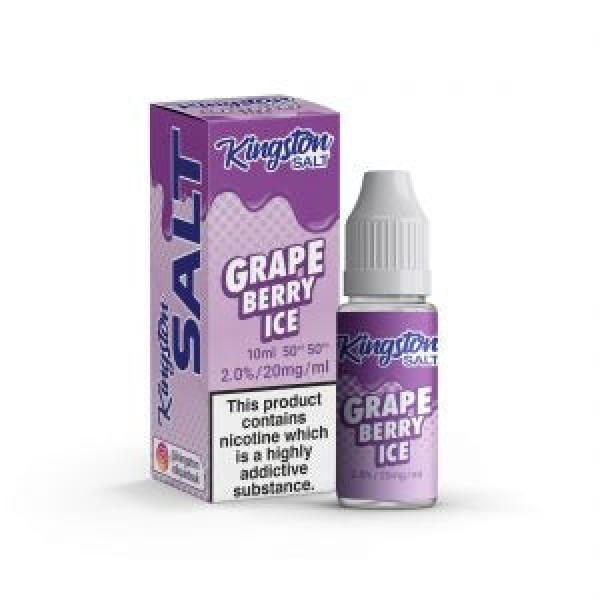 Kingston E Liquid Salts Kingston Salts E Liquid Nic Salts 10ml 50/50 Juice 20MG Pack of 12