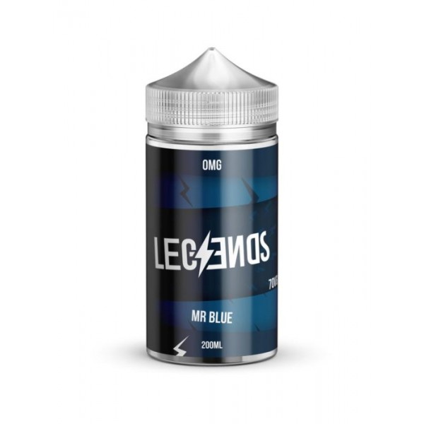 MR BLUE Vape Juice By Legends E-Liquid 0mg 200ml 70/30