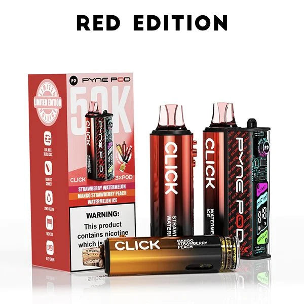 Box of 5 Pyne Pod Click 50K Prefilled Vape Kit – Only