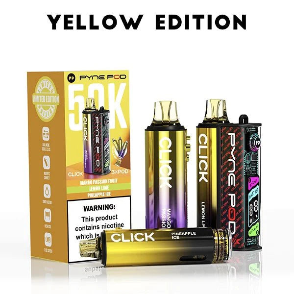 Box of 5 Pyne Pod Click 50K Prefilled Vape Kit – Only