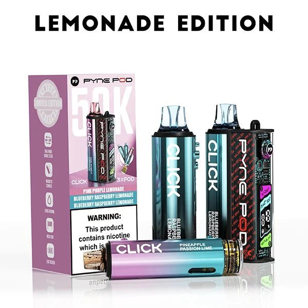 Box of 5 Pyne Pod Click 50K Prefilled Vape Kit – Only