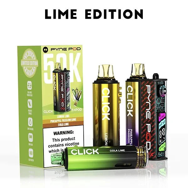 Box of 5 Pyne Pod Click 50K Prefilled Vape Kit – Only